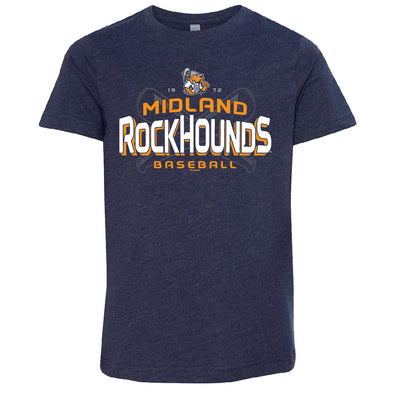 Midland RockHounds Youth Crossed Bats Tee