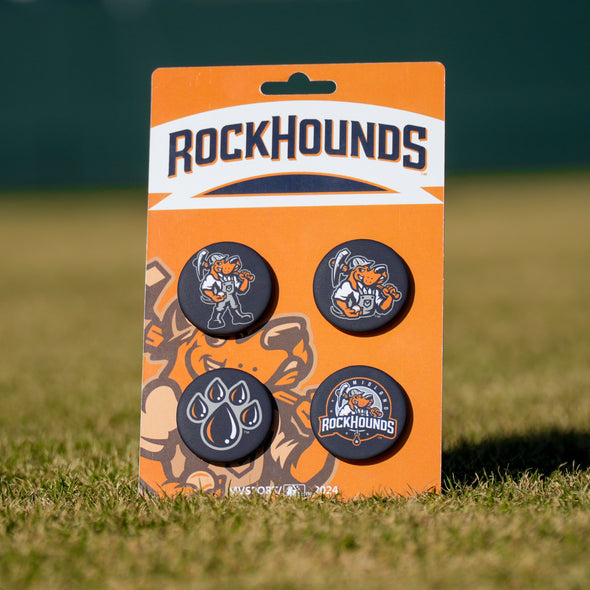 Midland RockHounds Four Button Pin Set