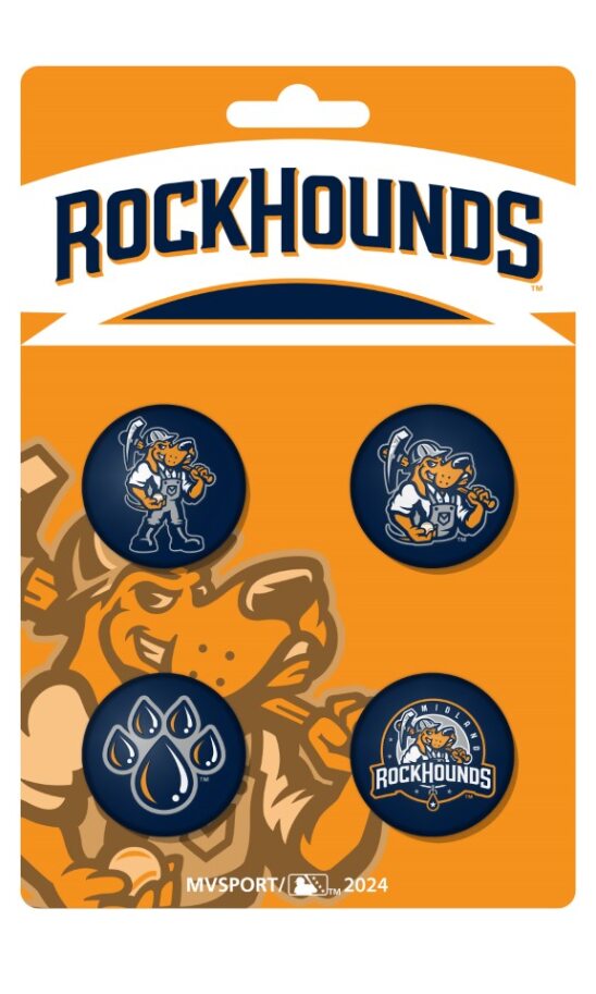 Midland RockHounds Four Button Pin Set