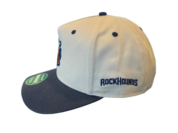 Midland RockHounds L2 Stone/Navy Heritage Twill Adj Hat