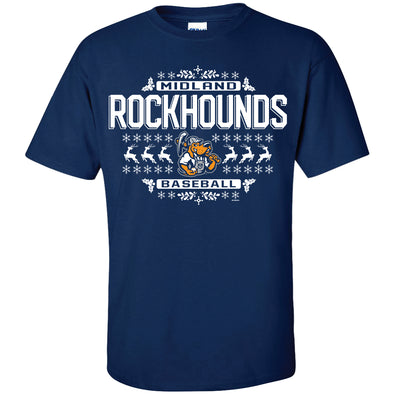 Midland RockHounds Holiday 'Yuletide' Adult T-shirt