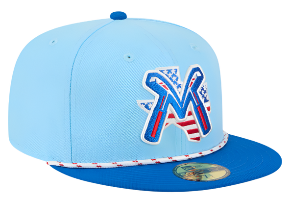 Midland RockHounds 2025 New Era Fourth of July 59FIFTY Fitted Cap