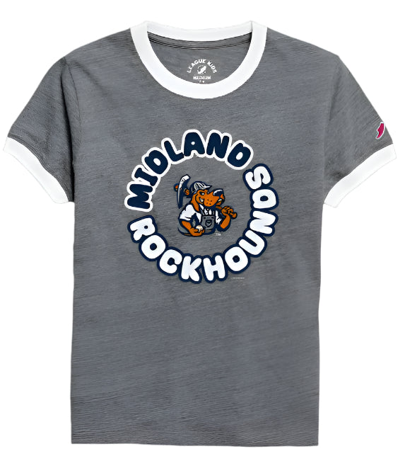 Midland RockHounds Youth Triblend Ringer Tee