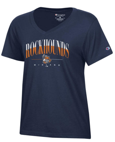 Midland RockHounds Women's Core V-neck Tee