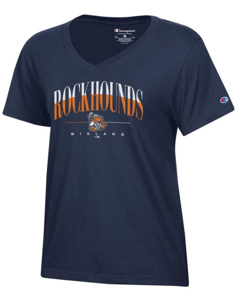Midland RockHounds Women's Core V-neck Tee